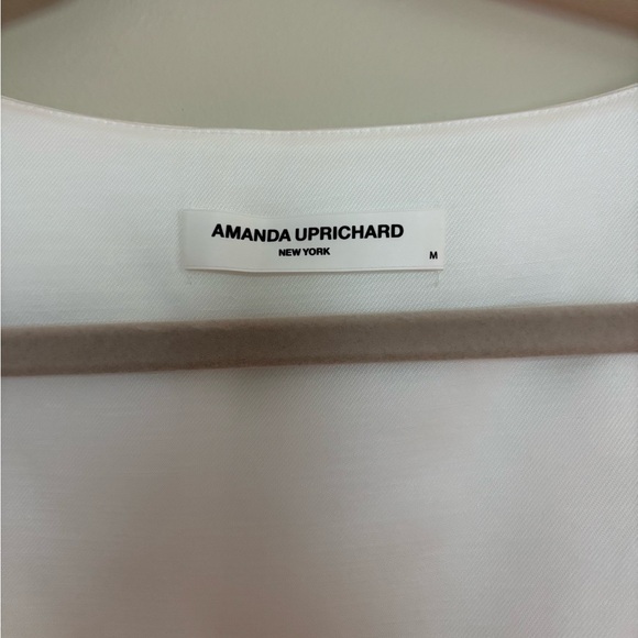Amanda Uprichard Violet Zip front White Top - Sz M - like new - Picture 4 of 5